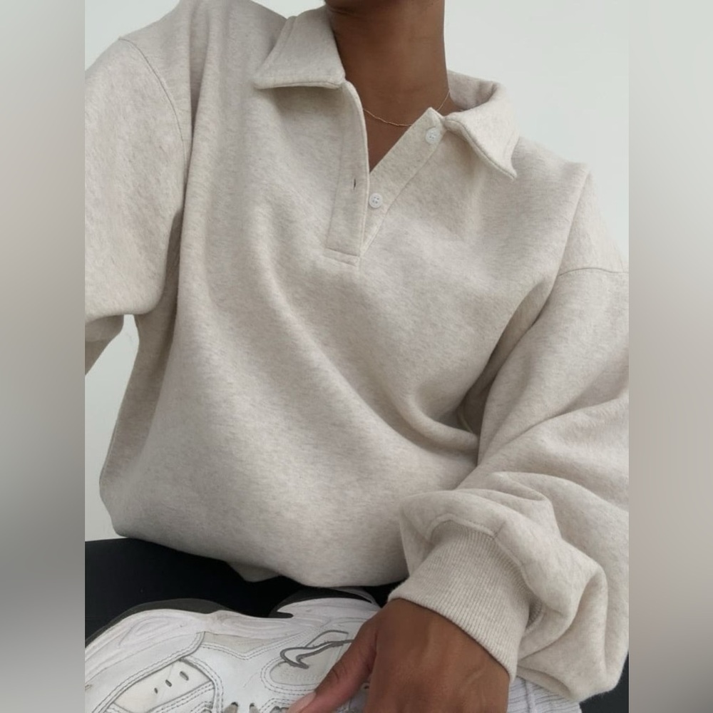 Aritzia TNA polo sweatshirt